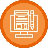 Making Blog Vector Icon Design