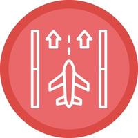 Runway Vector Icon Design