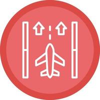 Runway Vector Icon Design