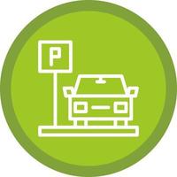 Parking Area Vector Icon Design