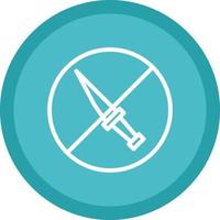 No Weapons Vector Icon Design