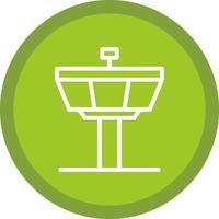 Control Tower Vector Icon Design