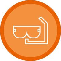 diseño de icono de vector de snorkel