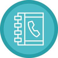 Phone Book Vector Icon Design