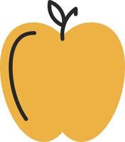 diseño de icono de vector de manzana