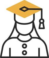 Graduate Woman Vector Icon Design