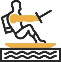 Water Skiing Vector Icon Design