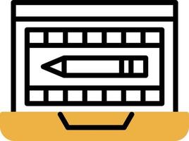 Video Editing Vector Icon Design