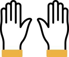 Hands Up Vector Icon Design