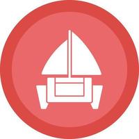 Catamaran Vector Icon Design