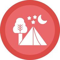 diseño de icono de vector de camping