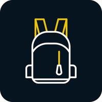 School Bag Vector Icon Design