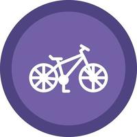 Mountain Bike Vector Icon Design