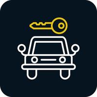 Car Rental Vector Icon Design