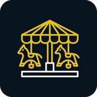 Merry Go Round Vector Icon Design