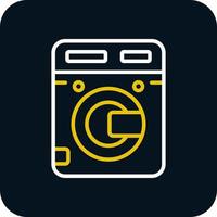 Washing Machine Vector Icon Design