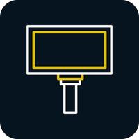 Hanging Billboard Vector Icon Design