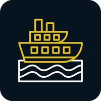 diseño de icono de vector de crucero