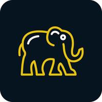 diseño de icono de vector de elefante