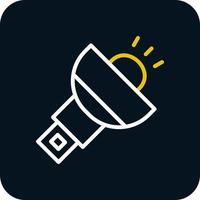 Flashlight Vector Icon Design