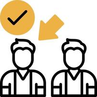 Elected,selected Vector Icon Design