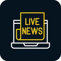 Live News Vector Icon Design