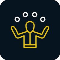 Juggling Vector Icon Design