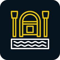Rafting Vector Icon Design