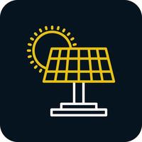 Solar Panel Vector Icon Design