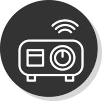 diseño de icono de vector de proyector de video