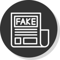 diseño de icono de vector de noticias falsas