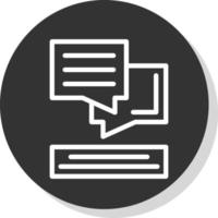 Dialog Vector Icon Design