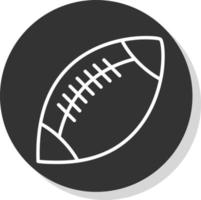 Rugby Vector Icon Design