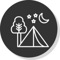 diseño de icono de vector de camping