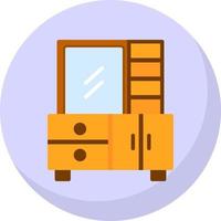 Dressing Table Vector Icon Design