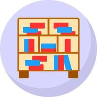 Bookcase Vector Icon Design