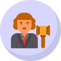 Judge Vector Icon Design