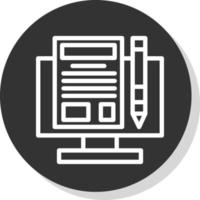 Making Blog Vector Icon Design