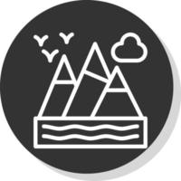 Mountains Vector Icon Design