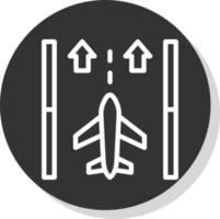 Runway Vector Icon Design