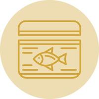 Tuna Can Vector Icon Design