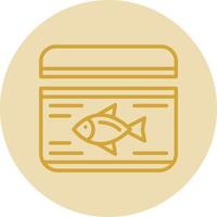 Tuna Can Vector Icon Design