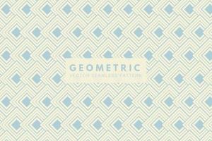 Soft blue geometric squares subtle shapes. Simple abstract seamless vector repeat pattern
