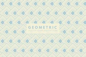 Soft blue geometric squares subtle shapes. Simple abstract seamless vector repeat pattern