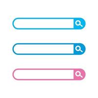 Set of a Search bar design element search bar modern design vector