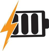 Battery Charging vector icon. Quick and fast charge logo icon.