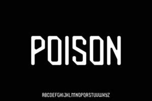 Unique decorative display font vector