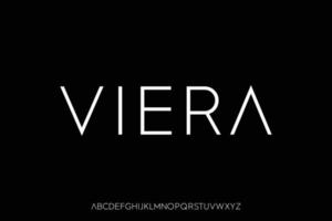 Elegant minimal display font vector