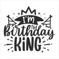 Birthday Party Lettering Quotes for Poster and T-Shirt Design vector