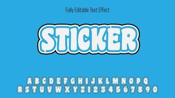 Cutout Sticker - Sticker style editable text effect vector. Melon - Fruity text effect vector. editable text effect applies from graphic style menu. vector